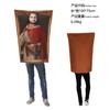 Fantasia Cosplay Divertida de Pintura Famosa Transfronteiriça para Adultos, Traje Criativo de Performance para Halloween da Mona Lisa, Roupa para Eventos de Campus