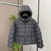 Jaqueta Puffer Leve Canelada Nova de Inverno para Mulheres, Casaco Curto Quente com Capuz, Versátil para Figuras Baixas