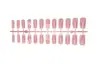 Tk Transfronterizo Europeos y Americanos de Venta Caliente Uñas Portátiles Estilo Francés, Arte de Uñas Simple con Moño Estilo Ins, Puntas de Uñas Postizas, Al por Mayor en Stock