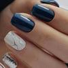 Uñas francesas brillantes y frescas de estilo europeo y americano, uñas postizas, piezas de belleza, producto terminado al por mayor