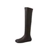 Botas Altas de Moda para Mujer Elásticas Adelgazantes 2026 Otoño/Invierno Nuevas Botas Altas Hasta la Rodilla con Punta Redonda y Suela Plana