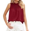 Amazon 2023 Europa e Estados Unidos comércio exterior transfronteiriço verão nova cor sólida solta jacquard colete feminino top women