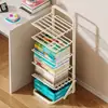 Estante de Mesa Rack de Armazenamento para Mesa Estante Pequena Simples para Armazenamento de Livros Dobrável de Uso Duplo para Estudante