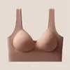 Sutiã esportivo feminino sem bojo, com copas fixas, costas nuas, sem aro, push-up, plus size, para yoga, fitness e corrida