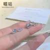 E0573 Pendientes de Plata Pura S999 Riqueza Instantánea para Mujer, Accesorios de Oreja Pequeños y Únicos para el Año del Caballo, Aptos para Orejas Perforadas