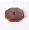 Caja de madera con celosía Jiugong, caja de dulces china de madera maciza, mesa de centro para sala de estar, caja de frutos secos de madera decorada para el hogar con tapa