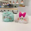 Llavero de felpa de monstruo elfo creativo hecho a mano, colgante lindo para bolso de estudiante, cadena para teléfono móvil, joya, regalo