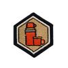 Mini Hexágono Bordado Completo Velcro Outdoor Fogueira Floresta Emblema Adesivo de Tecido Bordado Adesivo para Mochila EDC Patch