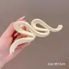 Presilha de Cabelo Simples e Elegante em Formato de Coração, Presilha Fofa de Tubarão em Acrílico para Penteado, Adequada para Cabelos Grossos, Presilha de Cabelo com Laço de Luxo Leve