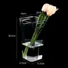 Cubo Transparente de Acrílico para Flores, Cubo Grande de Agua Profunda para Ramo de Flores, Cubo para Arreglos Florales para Floristas