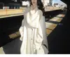 Ropa de Abrigo de Lana Única y Súper Bonita para Mujer a Finales del Invierno, Bufanda Larga de Lana Doble Cara Ropa de Abrigo para Mujer en Invierno