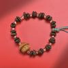 Grano de Café Sabor Natural Alegría Cuarteto King Kong Cuentas Espaciadoras Pulsera Boutique para Hombre y Mujer Novia Estudiante Wen Ceremonia de Juego