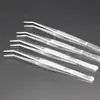 Pinzas con revestimiento de acero inoxidable de posicionamiento con bloqueo pinzas antideslizantes para joyería clip de herramienta de reparación de experimento médico engrosado