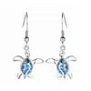 Deseo Pendientes de Tortuga Ópalo Platino Creativos de Moda Transfronteriza de Amazon Pendientes Estilo Frío Versátiles
