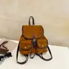 Mochila casual de cordón de estilo coreano de nicho para mujer, nueva colección de otoño, diseño multibolsillos, chic y versátil para ir al trabajo, con un ambiente preppy universitario