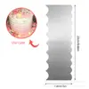 Rascador de Crema para Pastel de Acero Inoxidable Peine Decorador Lateral Espátula Dentada Herramientas de Horneado Transfronterizas Utensilios de Decoración Fábrica