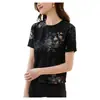 Camiseta para Mujer con Hombros Normales, Corte Holgado de Moda, Mangas Cortas Estampadas, Nuevo Estilo de Verano 2026, Top Único y Hermoso