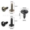 Clip de fijación en forma de U de metal para coche de motocicleta base de tuerca autoperforante de flor de ciruelo hebilla de clip en forma de U tornillo autoperforante