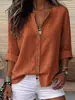 Top de mujer casual y sencillo, de punto de madera, cuello en V, corte holgado, hombros descubiertos, manga de tres cuartos, transfronterizo europeo y americano, 2026