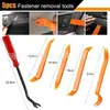 En Stock 100 Piezas Clips de Plástico para Coche Empaquetados en Caja, Clips de Fijación para Parachoques de Coche, Clips de Palanca para Retirar