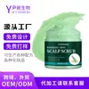 Esfoliante para Couro Cabeludo Personalizado Oem Suave Esfoliante Controle de Oleosidade Fofo Anticaspa Refrescante Sal Marinho Creme de Limpeza para Cabelos
