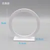 Suporte de Exibição Redondo de Acrílico Transparente para Brincos Acessórios de Joias Suporte de Exibição para Fotos