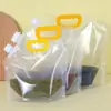 Bolsas Transparentes Auto-Suportes com Bico para Armazenar Grãos e Cereais, Sacos de Embalagem de Alimentos, Sacos de Cerveja, Versão Espessa