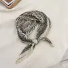 Lenço de Seda Coreano Fácil de Cuidar e Resistente a Amassados, Lenço Decorativo Pequeno para Pescoço com Padrão Paisley Listrado Bolinhas Diamante Fashion Retrô, Lenço de Cabeça, Lenço