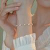 Pulsera Metálica Exquisita de Perlas Francesa Cuerda Exquisita de Perlas Saute Niche Pulsera de Perlas 2025 Nuevo Sentido de Alta Gama