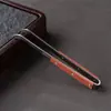 Herramienta de Limpieza de Hojas de Té de Titanio Puro, Pinza para Té, Accesorios para Té Kung Fu, Pinza para Taza de Té, Pinzas de Madera para Té
