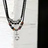 Collar con Ancla de Fabricante Df para Hombre Estudiante Retro Moderno Colgante Cadena para Clavícula Versión Japonesa y Coreana Joyería para Pareja Regalo