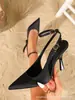 Novedades de Primavera: Elegantes Zapatos de Tacón Alto con Correas Cruzadas, Tacones Altos Puntiagudos Sexys y de Moda, Sandalias de Tacón de Aguja con Espalda Descubierta