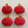 Peluche Manzana Roja Sonriente Curativa Accesorios de Apertura Trasera Ropa Zapatos y Calcetines con Accesorios de Material Hecho a Mano DIY Lote