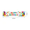 Personalización de Coplas de Cumpleaños de Fábrica de Guangzhou Transfronteriza Producto Caliente de Amazon Decoración de Evento de Fiesta Diseño Tela de Fondo para Banner