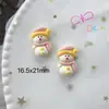 Accesorios de Resina DIY de Pingüino Muñeco de Nieve Papá Noel Grande Funda para Teléfono Móvil Pegamento de Crema Tocado Pasador Materiales Hechos a Mano