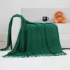 26 Manta de Sofá con Patrón de Piña de Lujo Nórdico Ligero, Manta Tejida, Manta de Oficina, Manta para Siesta, Cubierta de Cama, Manta Individual