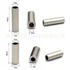 25x7/20x 7mm largo cilíndrico agujero grande metal campana a través de cordón hebilla aleación de zinc cola de cordón botón de ajuste