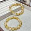 Pulsera de Cristal Amarillo Natural con Gradiente Dorado Absorbente de Oro para Transferencia de Riqueza Joyería de Pulsera de Cristal de Cabello Dorado Regalo productos genuinos
