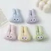 Novedad de Primavera Cuadros Bordado Relleno de Algodón Accesorios de Conejo DIY Cuerda para el Cabello Linda de Niñas Accesorios para Bolsas Ropa Accesorios