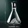 Decantador de Vinho Tinto Cascata de Iceberg para Uso Doméstico, Dispensador de Vinho de Cristal de Luxo de Alta Qualidade, Dispensador de Bebidas Alcoólicas