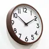Reloj de Pared de 12 Pulgadas con Imitación de Madera, Estilo Madera Natural, Sala de Estar Estilo Japonés, Lujo de Gama Alta, Reloj Minimalista Estilo Ins, Transfronterizo