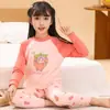 Ropa y Pantalones de Algodón Puro de Otoño para Niños, Pijamas Infantiles, Conjunto de Ropa Interior Térmica para Niños Pequeños y Medianos, Camiseta de Algodón Base para Bebés Niñas