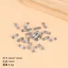 Bricolaje 100 Empaques Aleación Joyería Accesorios Retro Plata Tibetana Separadores Cuentas Tubo Cuentas Sueltas Codo Mano Accesorios de Collar