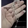 Plata S925 Soporte Vacío Pulsera de Cobre Blanco Puro Soporte Vacío Chapado en Platino Procesamiento de Incrustación de Piedras Preciosas Fábrica DIY Leidezhu