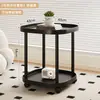 Mesa Auxiliar para Sofá, Mesa de Centro Móvil, Estante de Almacenamiento, Mesita de Noche para Dormitorio, Mini Gabinete Auxiliar de Moda para Apartamentos Pequeños