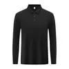 Camisa Polo de Manga Larga Ion de Hielo Ropa de Trabajo Personalizada Estampada con Logo Cuello con Solapa Bordado Ropa de Trabajo Grupal Otoño e Invierno Camisas Culturales