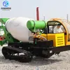 Camión Mezclador de Concreto sobre Orugas Camión Cisterna para Proyecto de Conservación de Agua en Tierras de Cultivo Camión de Transporte de Cemento Camión Mezclador de Materiales Secos y Húmedos