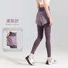 Pantalones de yoga Juyitang de dos piezas con efecto antiexposición, con bolsillos, cintura alta, levantamiento de cadera, fitness, adelgazamiento abdominal