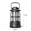 Linterna de Camping Retro Recargable Luz de Ambiente para Tienda de Campaña Iluminación Exterior Luz Colgante para Campamento Luz Cob para Campamento