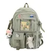 Nova mochila feminina estilo coreano, bolsa de estudante, mochila para ensino fundamental e médio, mochila estilo Harajuku em tecido Oxford, bolsa escolar de comércio exterior